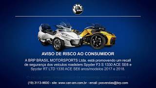 RECALL de Segurança  CanAm SPYDER Eixo de Transmissão [upl. by Natale]