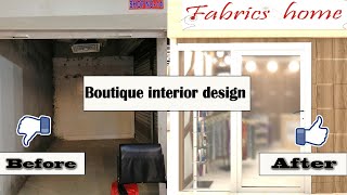 Showroom design Small boutique interior design by MR creation [upl. by Ursala985]