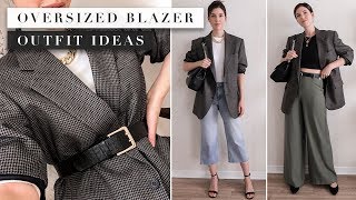 What to Wear With an Oversized Blazer Outfit Ideas From Your Capsule Wardrobe  by Erin Elizabeth [upl. by Airamasor286]