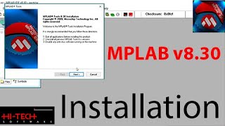 MPLab v830With HiTechInstallation MPLAB HITECH [upl. by Tnek]