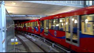 DLR trains arriving at and departing from Stratford Stratford International branch [upl. by Ursulette570]