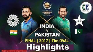 ICC Champions Trophy 2017 Final  IND vs PAK Full Highlights [upl. by Adley266]