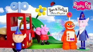 Play Doh Ben amp Hollys Delivery Truck Peppa Pig Wise Elf Playdough Ice Cream DCTC Toy Episodes [upl. by Lav524]