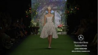 LENA HOSCHEK  MercedesBenz Fashion Week Berlin SS 2014 Collections [upl. by Bathelda903]