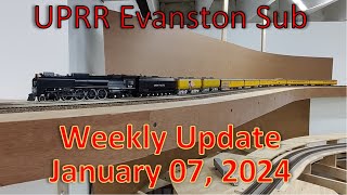 First Weekly Update of 2024 on the UPRR Evanston Subdivision  HO Model Trains in Action [upl. by Friedland]