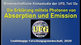 Klimawandel 12a Einfache Erklärung von Absorption und Emission mittels Photonen gemäß Weltformel [upl. by Biddle383]