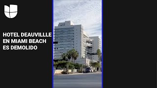 🏨 Así fue la demolición de un histórico hotel en Florida [upl. by Amarette37]