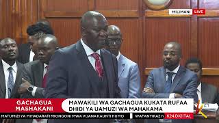 K24 TV LIVE Gachagua Impeachment Case [upl. by Caroline809]