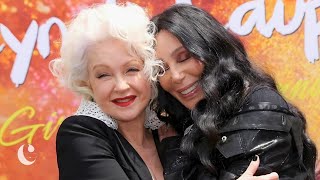 Cher honors friend Cyndi Lauper at her Hand and Footprint Ceremony at the TCL Chinese Theatre [upl. by Dlareg482]