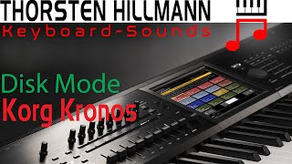 Tutorial Korg Kronos Disk Mode formatieren speichern und mehr [upl. by Ennaul105]