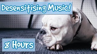 DOG DESENSITISATION MUSIC to help train your dog improve behaviour Sound effects included [upl. by Anaujit]