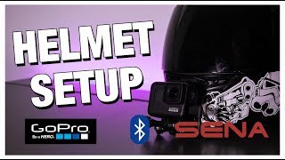 HELMET SETUP GOPROSENA with links [upl. by Monteria466]