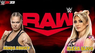 Alexa Bliss vs Ronda Rousey  RAW Showdown of Superstars [upl. by Jae377]