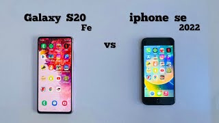 iphone se 2022 vs Samsung S20 Fe  Speed Test [upl. by Tarr]