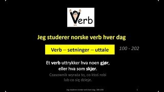 100  200 Jeg studerer norske verb hver dag [upl. by Latini282]