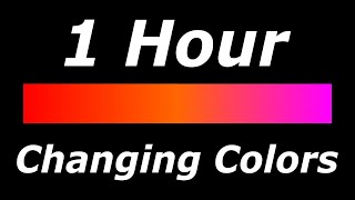 Relaxing 3 Color Changing RedOrangePink Screen Led Lights 1 Hour [upl. by Candie]