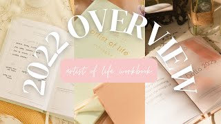 2022 Artist of Life Workbook Flip Through ✿ Year Review ✿ Lavendaire Journal [upl. by Noram81]