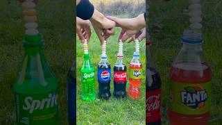 “Testing the Legend Cola and Fanta vs Sprite vs Pepsi with Mentos” 🔥😱 experiment [upl. by Ahseikan]