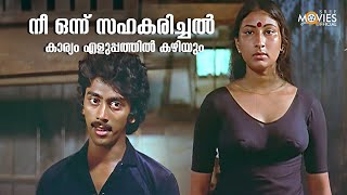 നീ ഒന്ന് സഹകരിച്ചൽ കാര്യം എളുപ്പത്തിൽ കഴിയും  Arappatta Kettiya Gramathil Movie Scene  Mammootty [upl. by Eilsel]