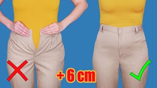 How to upsize pants in the waist to fit you perfectly  a sewing tip [upl. by Dias9]