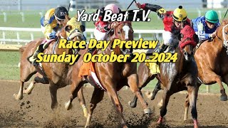 RACE DAY PREVIEW Monday 21 October 2024 YARD BEAT TV [upl. by Bernardina]