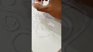 😃Ganesh ji glitter drawing art drawing viralvideo shorts trending new art drawing ideas [upl. by Niwrek281]