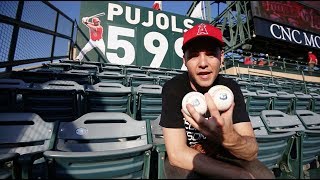 Trying to catch history at Angel Stadium Day 2 [upl. by Joub423]