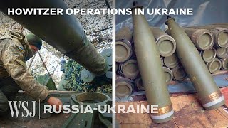 Inside an Outgunned Ukrainian FrontLine Artillery Unit  WSJ [upl. by Ellenehc]