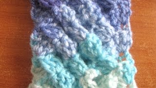 Woven Shell Crochet Stitch  Crochet Tutorial [upl. by Tammie]