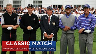 Mickelson amp Woods vs Montgomerie amp Harrington  Extended Highlights  2004 Ryder Cup [upl. by Culley]