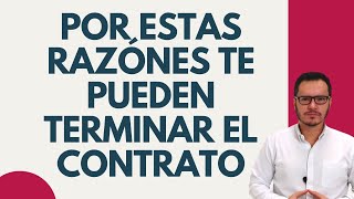 🔴JUSTAS CAUSAS de TERMINACIÓN DE CONTRATO de TRABAJO  INDEMNIZACIÓN LABORAL🔴 [upl. by Vel]