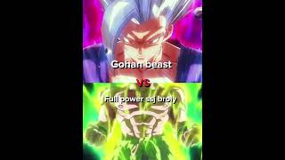 Beast gohan vs broly [upl. by Onailerua]