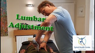 Chiropractic Activator Lumbar and Knee Adjustment [upl. by Heaps]