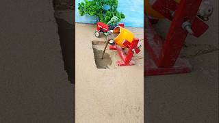 Diy Tractor Chaff Cutter machine project With cement mixer machine shorts youtubeshorts [upl. by Ynafetse207]