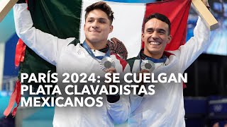 París 2024 Se cuelgan plata clavadistas mexicanos [upl. by Vetter]