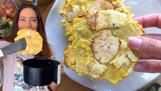 Patacones o Tostones de Plátano Frito muy Crujientes  Sólo 3 Ingredientes [upl. by Annnora]