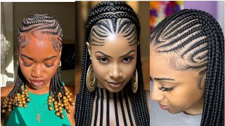 Latest Braids Cornrow Hairstyles For Short And Long Hair🔥💞😱 [upl. by Lleynad106]