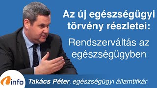 Az új egészségügyi törvény Rendszerváltás az egészségügyben Takács Péter Inforádió Aréna [upl. by Lynnelle]