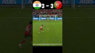 India 🇮🇳 vs portugal 🇵🇹 FIFA World Cup 2026 Imaginary final shorts football [upl. by Nonnaihr]