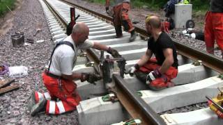 Railroad thermite welding [upl. by Rolandson]