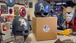 Jordan’s Ironic Armory Captain America Stealth Helmet Unboxing Preview [upl. by Adnoyek]