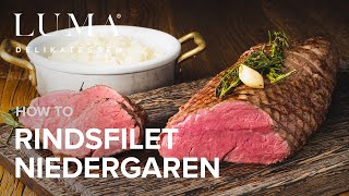 Filet am Stück niedergaren  so gelingt dir das perfekte Rindsfilet  HOW TO [upl. by Havener]