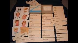 Vintage Flash Cards Old School Word Picture Alphabet Flashcards arts crafts [upl. by Orelu]