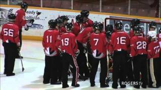 2016 Canadian Broomball Championships  Round Robin Palmerston Rookies vs Ottawa Nationals [upl. by Haman]