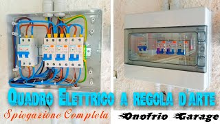 COME REALIZZARE UN QUADRO ELETTRICO A REGOLA DARTE PER IL PROPRIO GARAGE [upl. by Chaney]