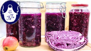 Rotkohl haltbar machen – 2 einfache Methoden Fermentieren amp Marinieren [upl. by Sesiom]