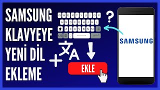 Samsung Klavyeye Nasıl Dil Eklenir [upl. by Lowrie91]