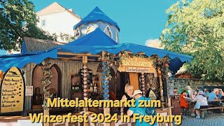 Mittelaltermarkt zum Winzerfest 2024 in Freyburg [upl. by Elbas727]