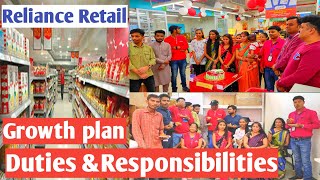 Reliance retail job duties amp responsibilities  CSA  Manager  Growth plan [upl. by Emelda]