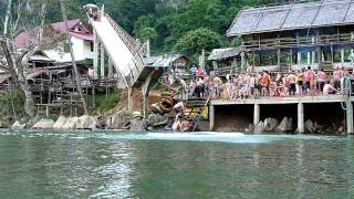 Water Slide Vang Vieng Tubing Laos 02 [upl. by Htebazie]